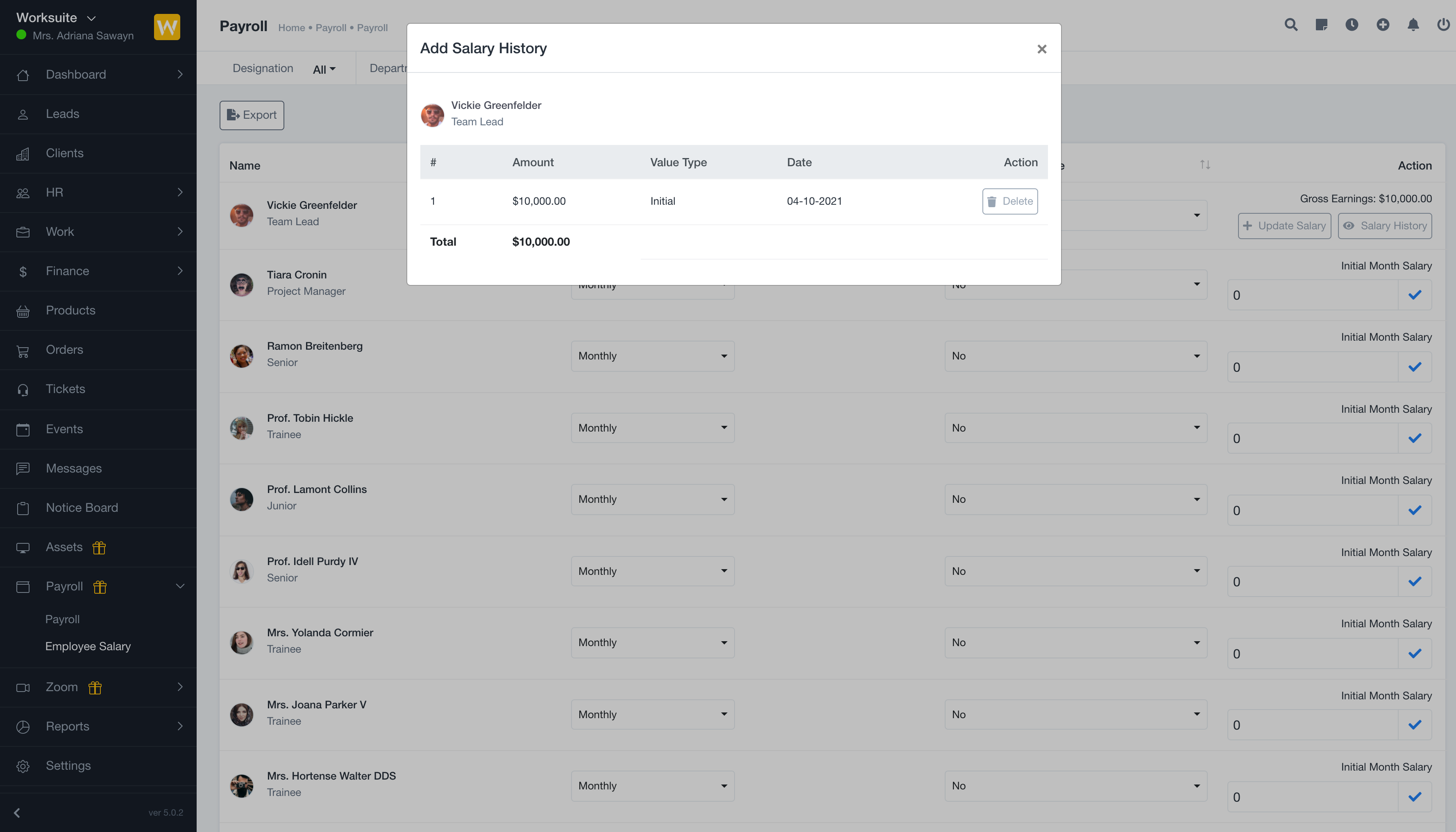 Crm payroll software hcm